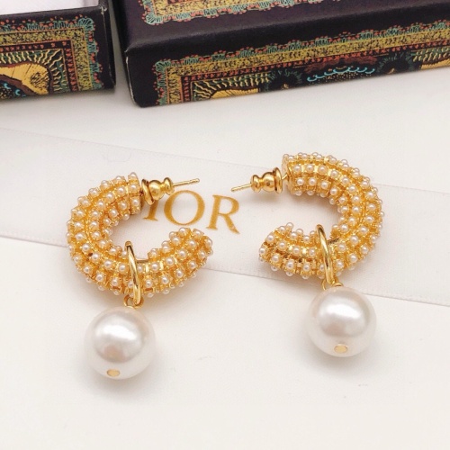 Wholesale Christian Dior Earrings For Women #1252957 $29.00 USD, Wholesale Quality Replica Christian Dior Earrings