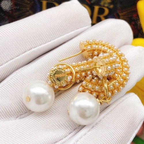 Replica Christian Dior Earrings For Women #1252957 $29.00 USD for Wholesale