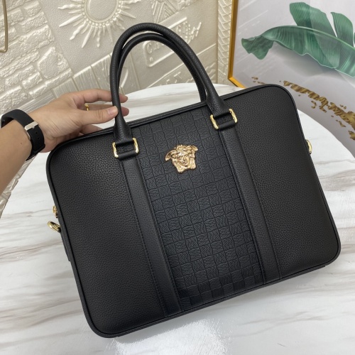 Replica Versace AAA Man Handbags #1252980 $251.24 USD for Wholesale