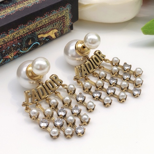 Wholesale Christian Dior Earrings For Women #1252995 $27.00 USD, Wholesale Quality Replica Christian Dior Earrings