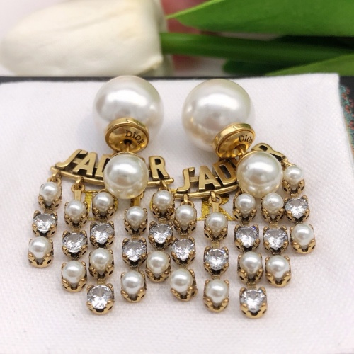 Replica Christian Dior Earrings For Women #1252995 $27.00 USD for Wholesale