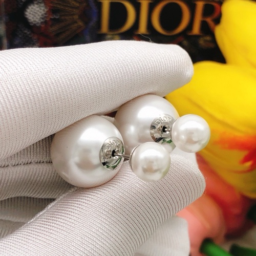 Replica Christian Dior Earrings For Women #1252999 $25.00 USD for Wholesale