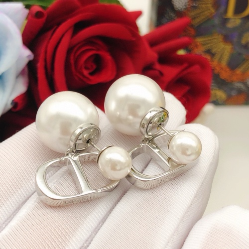 Replica Christian Dior Earrings For Women #1253003 $27.00 USD for Wholesale