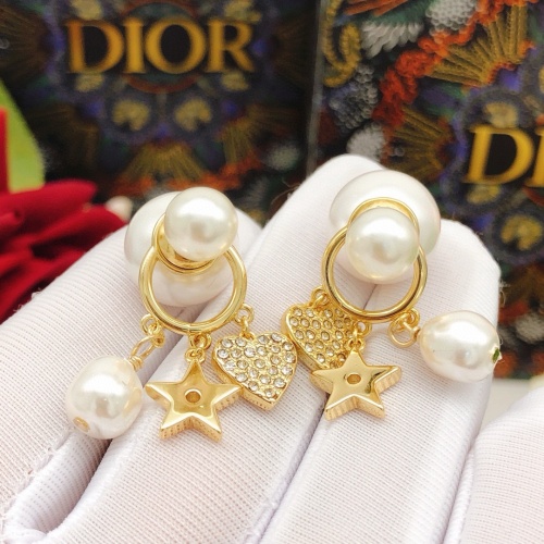 Replica Christian Dior Earrings For Women #1253004 $27.00 USD for Wholesale