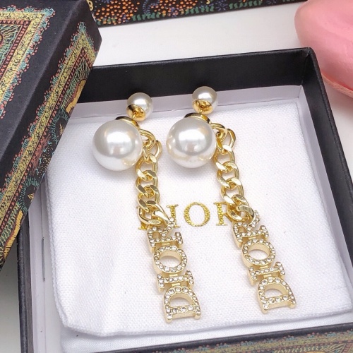 Replica Christian Dior Earrings For Women #1253005 $27.00 USD for Wholesale