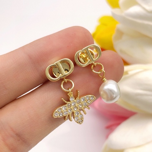 Replica Christian Dior Earrings For Women #1253009 $27.00 USD for Wholesale