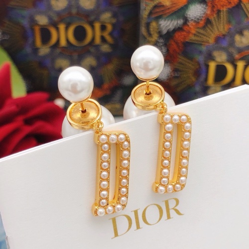 Replica Christian Dior Earrings For Women #1253011 $27.00 USD for Wholesale