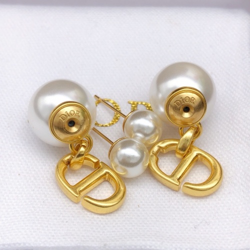 Replica Christian Dior Earrings For Women #1253013 $27.00 USD for Wholesale