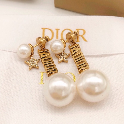 Wholesale Christian Dior Earrings For Women #1253015 $27.00 USD, Wholesale Quality Replica Christian Dior Earrings