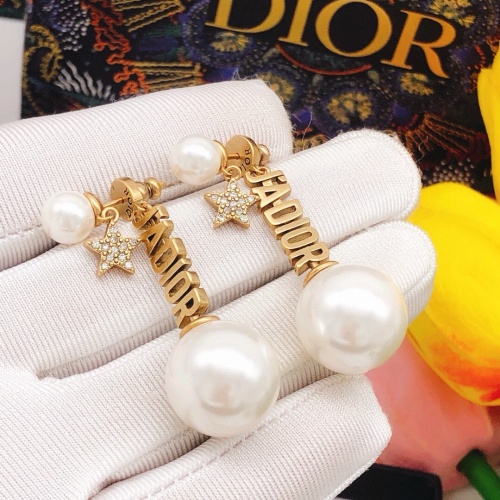 Replica Christian Dior Earrings For Women #1253015 $27.00 USD for Wholesale