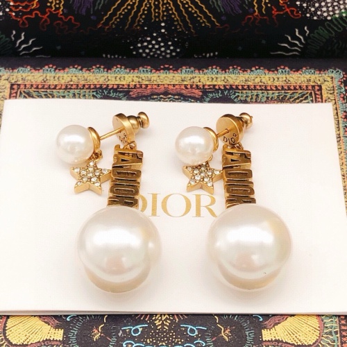 Replica Christian Dior Earrings For Women #1253015 $27.00 USD for Wholesale