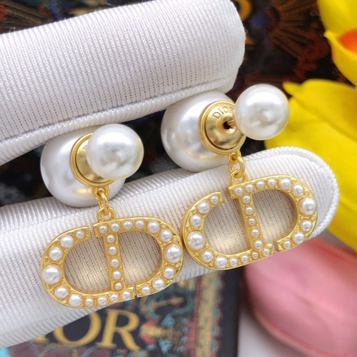 Replica Christian Dior Earrings For Women #1253016 $27.00 USD for Wholesale