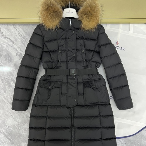 Wholesale Moncler Down Feather Coat Long Sleeved For Women #1253042 $225.00 USD, Wholesale Quality Replica Moncler Down Feather Coat