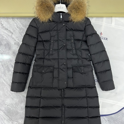 Replica Moncler Down Feather Coat Long Sleeved For Women #1253042 $225.00 USD for Wholesale