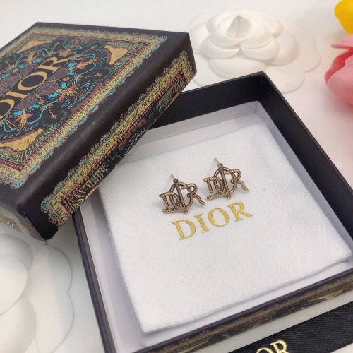 Replica Christian Dior Earrings For Women #1253087 $25.00 USD for Wholesale