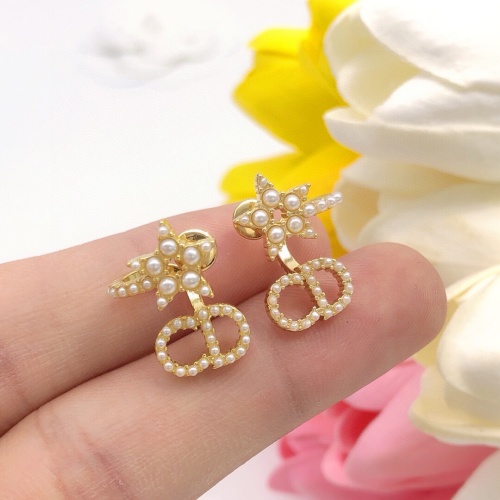 Replica Christian Dior Earrings For Women #1253088 $27.00 USD for Wholesale