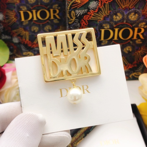 Replica Christian Dior Brooches For Women #1253093 $29.00 USD for Wholesale