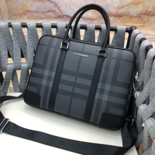 Replica Burberry AAA Man Handbags #1253101 $130.00 USD for Wholesale