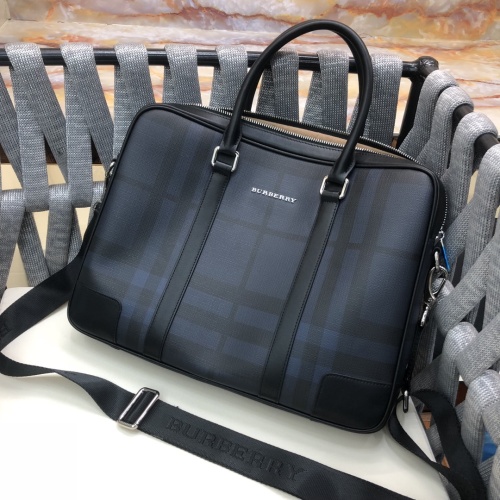 Replica Burberry AAA Man Handbags #1253102 $130.00 USD for Wholesale