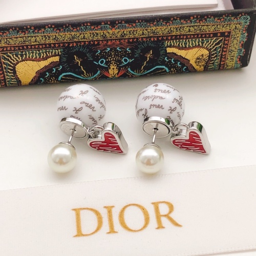 Replica Christian Dior Earrings For Women #1253137 $29.00 USD for Wholesale