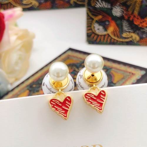 Replica Christian Dior Earrings For Women #1253139 $29.00 USD for Wholesale