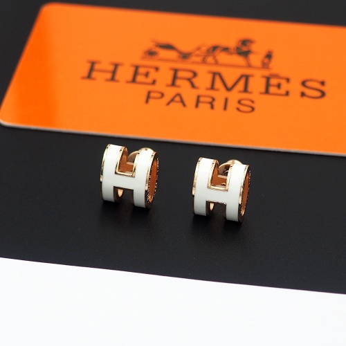 Replica Hermes Earrings For Women #1253156 $27.00 USD for Wholesale