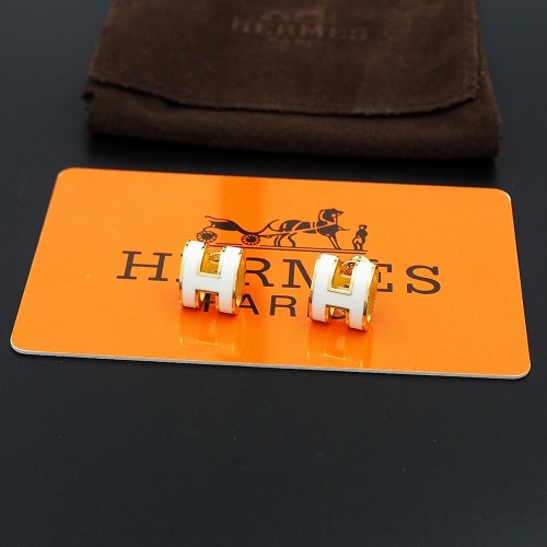 Replica Hermes Earrings For Women #1253158 $27.00 USD for Wholesale