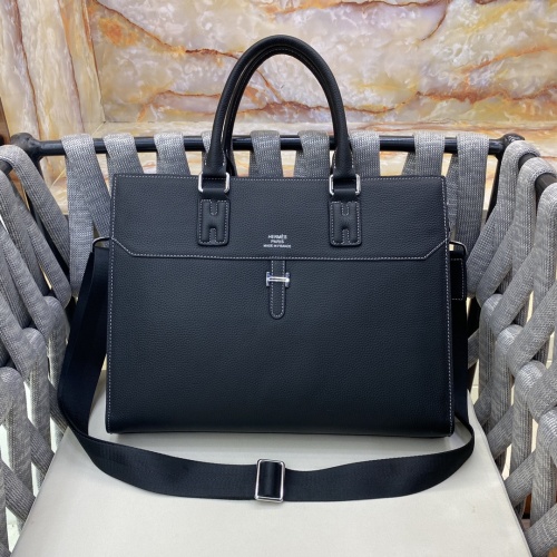 Replica Hermes AAA Man Handbags #1253249 $162.00 USD for Wholesale