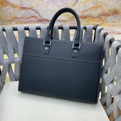 Replica Hermes AAA Man Handbags #1253254 $160.00 USD for Wholesale