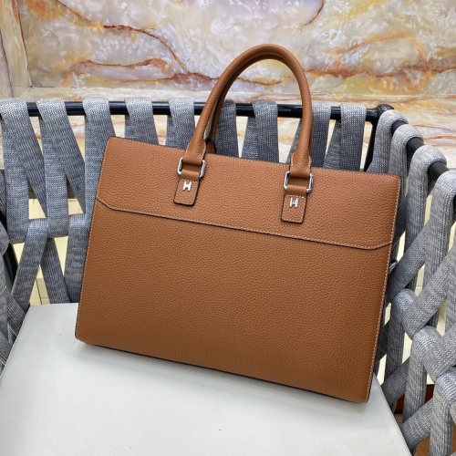 Replica Hermes AAA Man Handbags #1253255 $160.00 USD for Wholesale