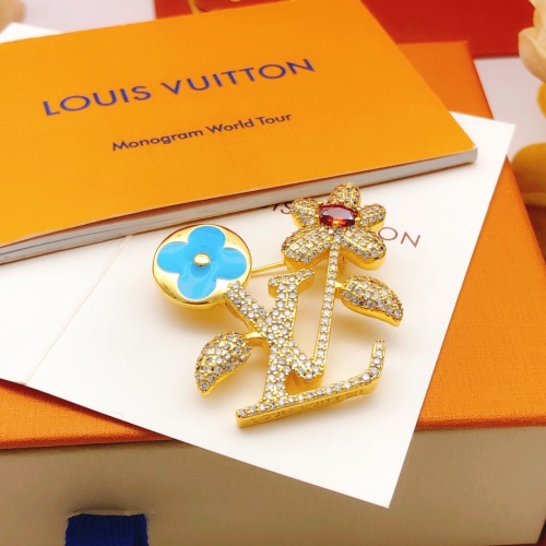 Wholesale Louis Vuitton LV Brooches For Women #1253283 $38.00 USD, Wholesale Quality Replica Louis Vuitton LV Brooches