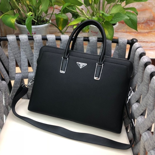 Replica Prada AAA Man Handbags #1253358 $162.00 USD for Wholesale