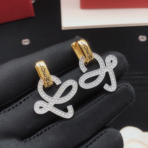 Replica LOEWE Earrings For Women #1253680 $32.00 USD for Wholesale