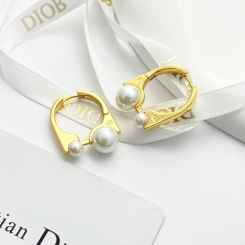 Replica Christian Dior Earrings For Women #1253764 $29.00 USD for Wholesale