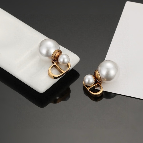 Replica Christian Dior Earrings For Women #1253793 $25.00 USD for Wholesale