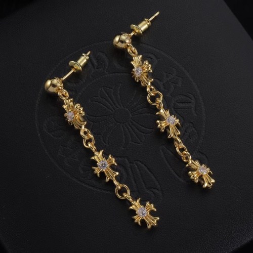 Wholesale Chrome Hearts Earrings For Women #1253826 $32.00 USD, Wholesale Quality Replica Chrome Hearts Earrings