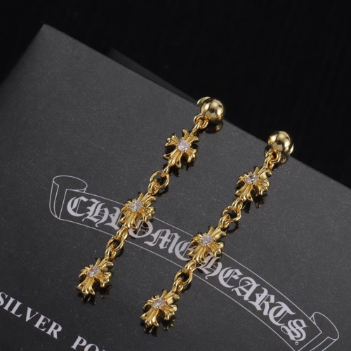 Replica Chrome Hearts Earrings For Women #1253826 $32.00 USD for Wholesale