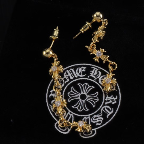 Replica Chrome Hearts Earrings For Women #1253826 $32.00 USD for Wholesale