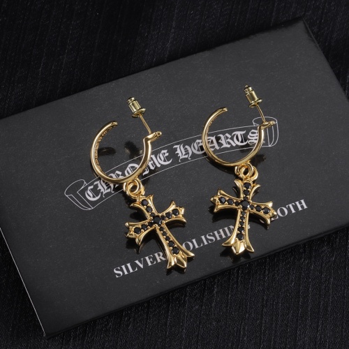 Wholesale Chrome Hearts Earrings #1253961 $34.00 USD, Wholesale Quality Replica Chrome Hearts Earrings