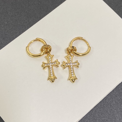 Wholesale Chrome Hearts Earrings For Women #1253995 $32.00 USD, Wholesale Quality Replica Chrome Hearts Earrings