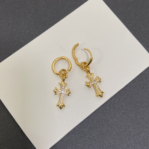 Replica Chrome Hearts Earrings For Women #1253995 $32.00 USD for Wholesale