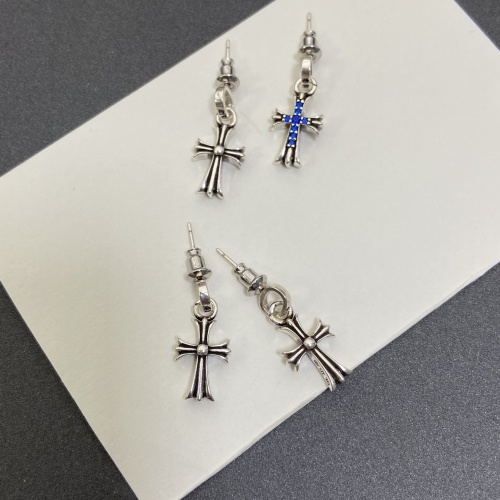 Replica Chrome Hearts Earrings For Women #1253997 $34.00 USD for Wholesale