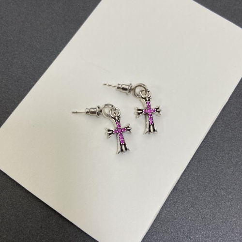 Wholesale Chrome Hearts Earrings For Women #1253998 $34.00 USD, Wholesale Quality Replica Chrome Hearts Earrings