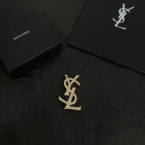 Replica Yves Saint Laurent Brooches For Women #1254028 $38.00 USD for Wholesale