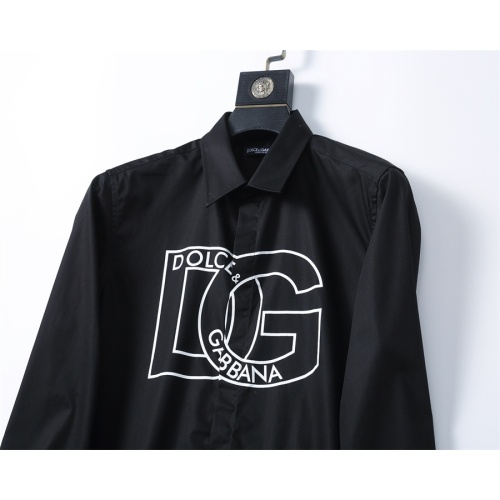 Replica Dolce & Gabbana D&G Shirts Long Sleeved For Men #1254055 $48.00 USD for Wholesale