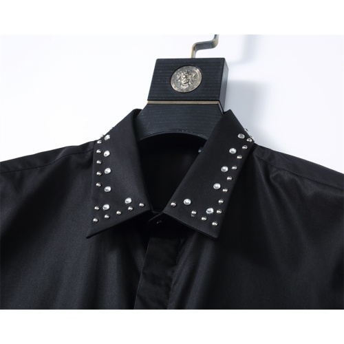 Replica Valentino Shirts Long Sleeved For Men #1254058 $48.00 USD for Wholesale