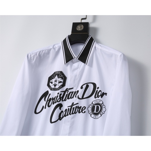 Replica Christian Dior Shirts Long Sleeved For Men #1254064 $48.00 USD for Wholesale