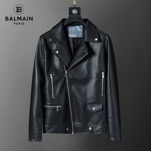 Wholesale Balmain Jackets Long Sleeved For Men #1254075 $92.00 USD, Wholesale Quality Replica Balmain Jackets