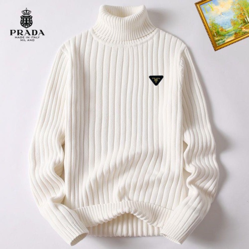 Wholesale Prada Sweater Long Sleeved For Men #1254120 $40.00 USD, Wholesale Quality Replica Prada Sweater