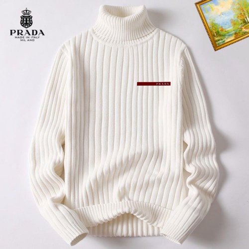 Wholesale Prada Sweater Long Sleeved For Men #1254186 $40.00 USD, Wholesale Quality Replica Prada Sweater